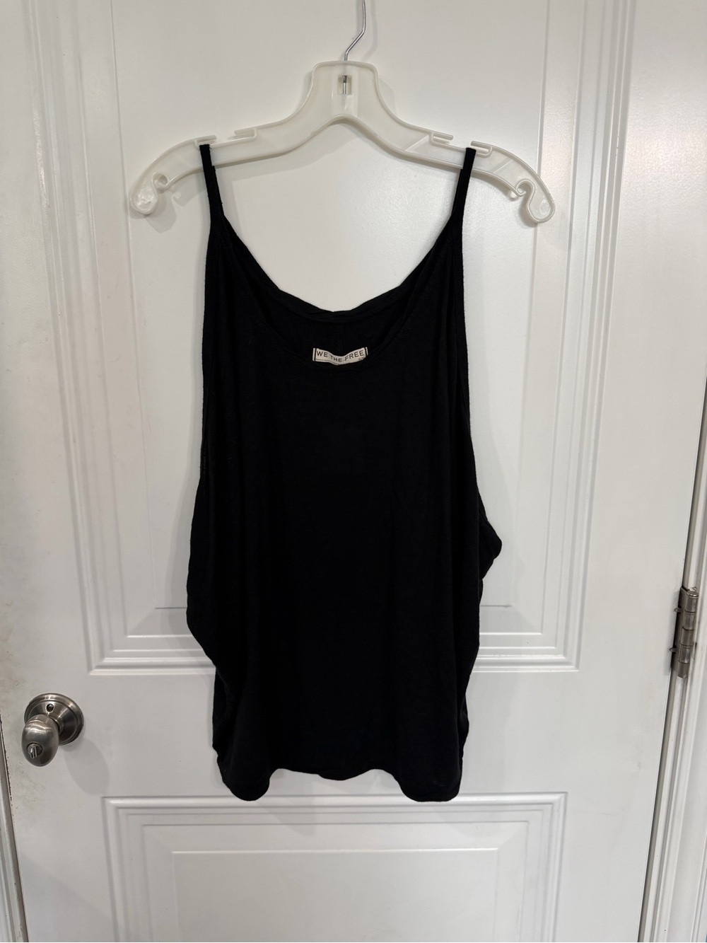 We the free Black Scoop Neck Tank Top